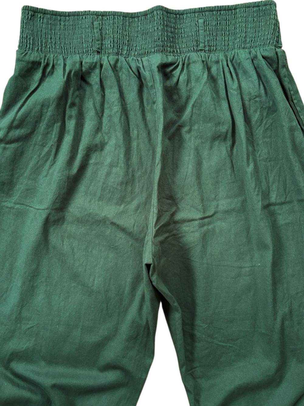 NWT Lucy & Yak Alexa Smocked Waist Pull-On Pants Posy Green Size XL - Picture 9 of 9